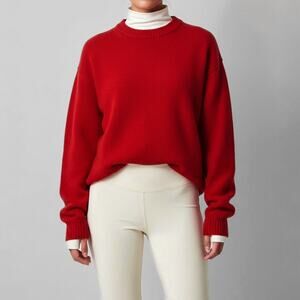 The Fox Collection Wool Crewneck Sweater Normcore Heritage Festive Christmas L